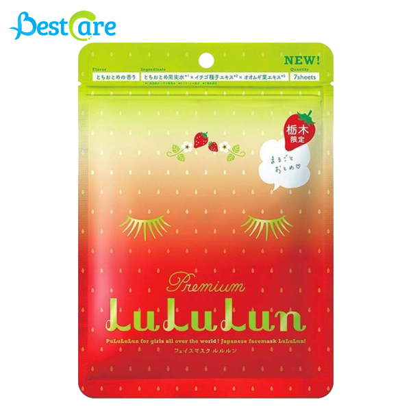  Mặt nạ cao cấp Lululun Premium Dâu Tây - 7 Miếng 