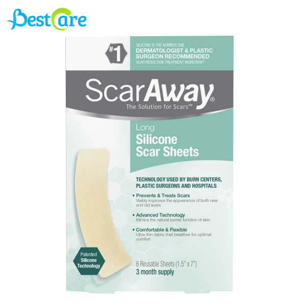  Miếng dán trị sẹo Scaraway Silicone Scar Sheet, 6 Miếng 