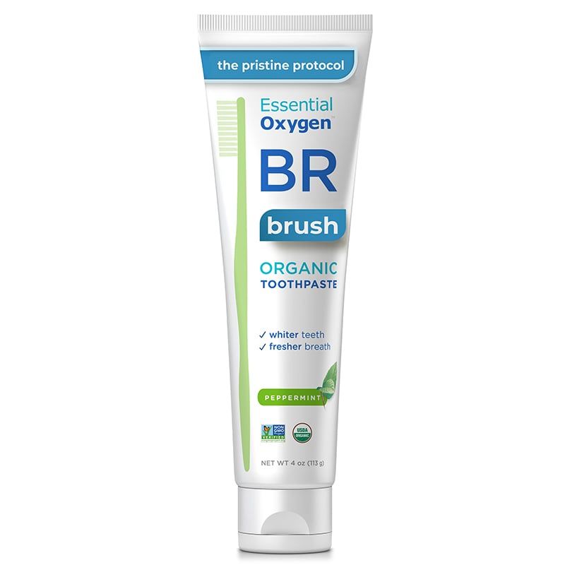  Kem đánh răng organic BR Essential Oxygen vị Bạc Hà 113g 