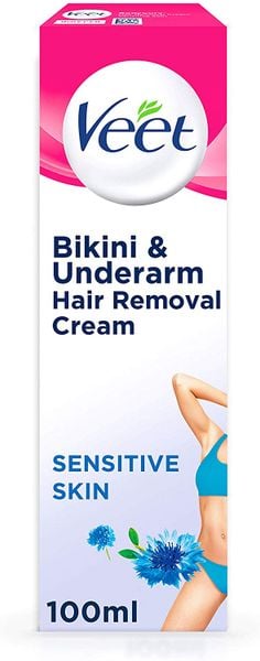 Evergreen Minimart - Veet Hair Removal Cream Sensitive Skin With Aloe Vera  Vitamin E 100ml | Fairmart