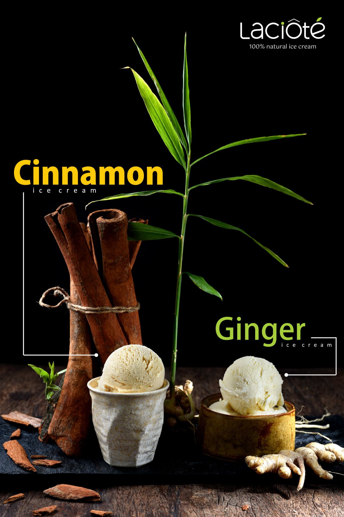 Ginger ice cream 110ml