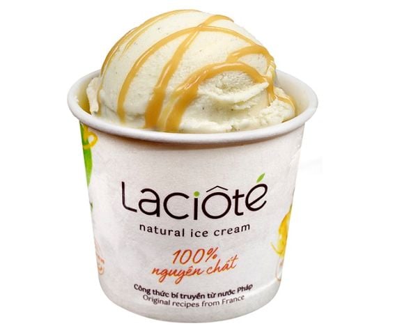  Kem Vani & Sốt Caramel muối - Vanilla salted caramel 