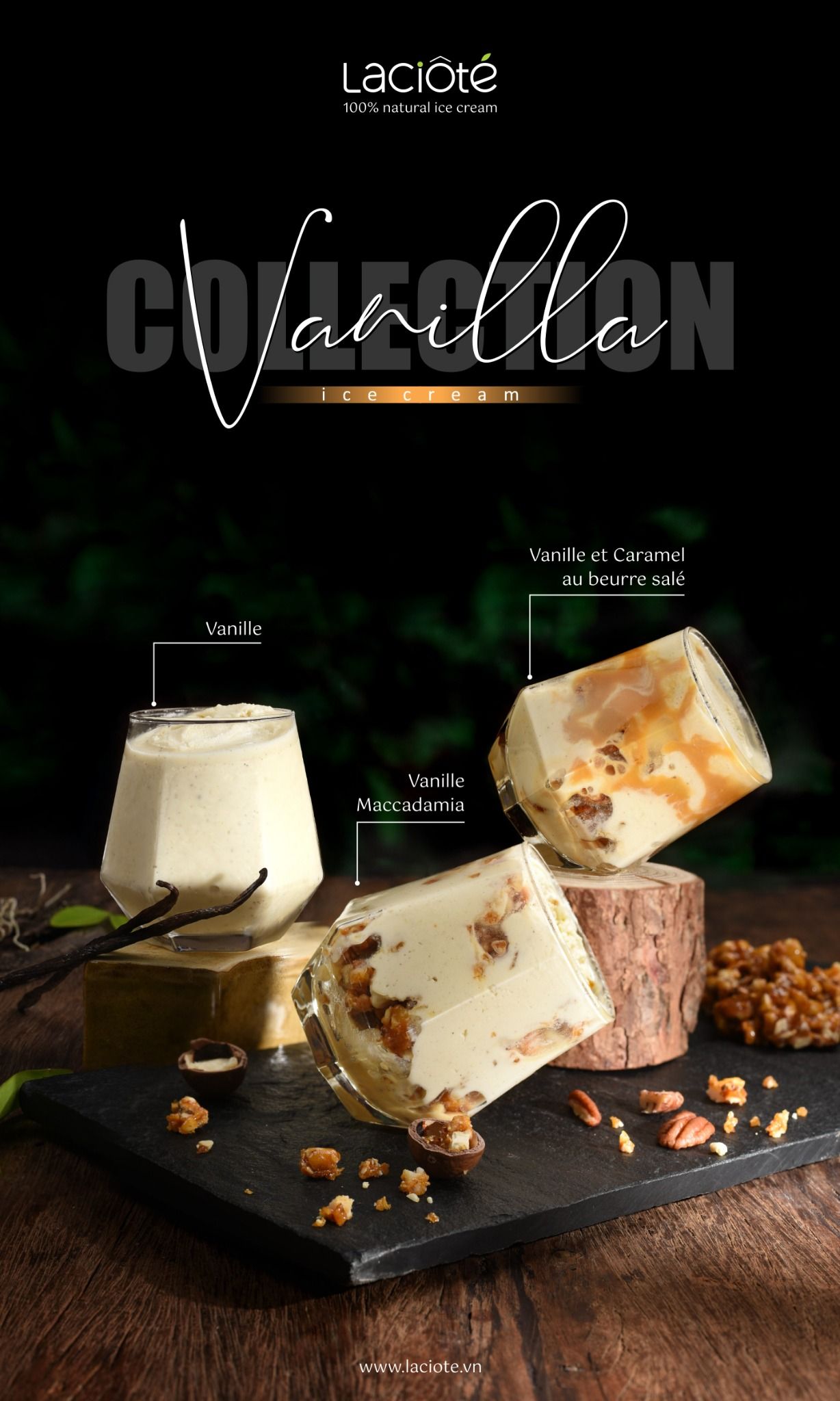 Vanilla Maccadamia ice cream 450ml