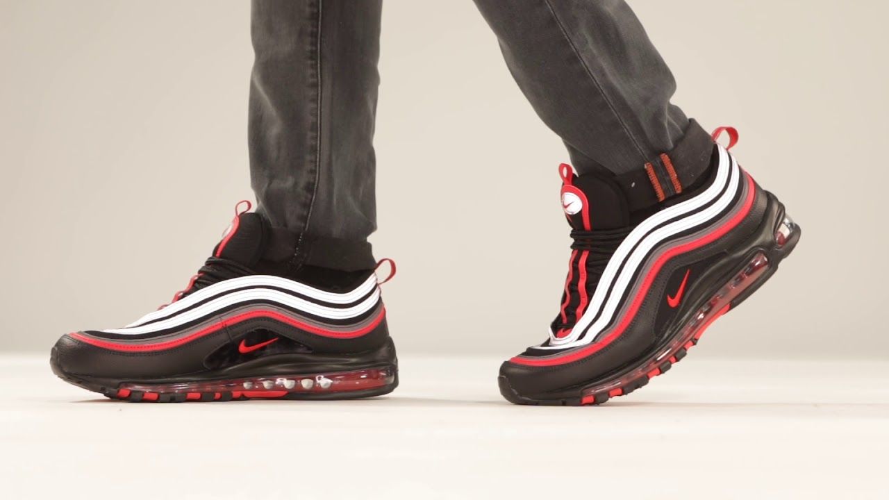 air max 97 reflective bred on feet