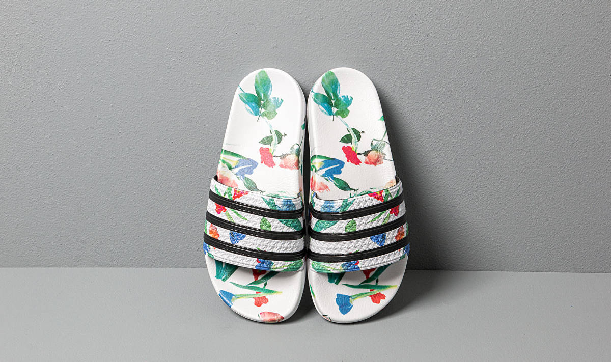 EE4851 ] adidas Adilette Slides 'White Floral' – NLH Sneakers