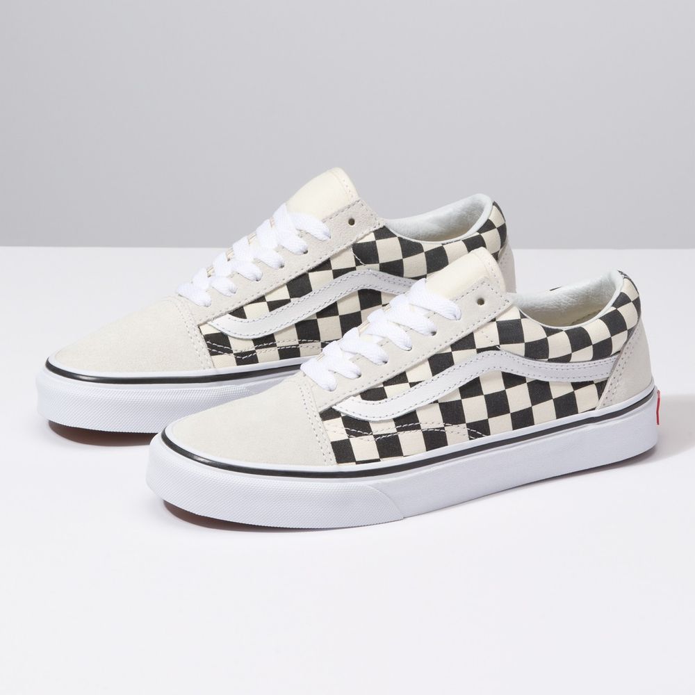 VN0A38G127K ] Vans Old Skool " Checkerboard " Black White – NLH Sneakers