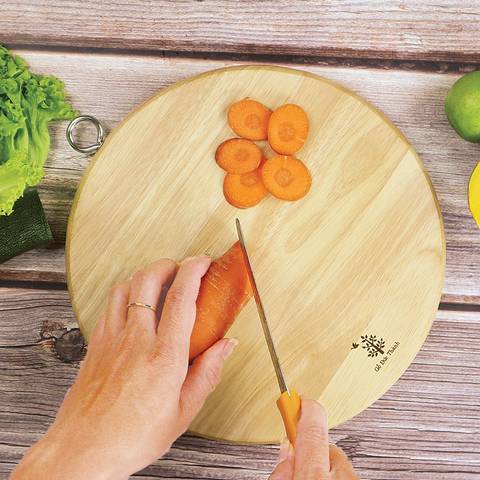 Thớt tròn khoen D250 Gỗ Đức Thành 01051