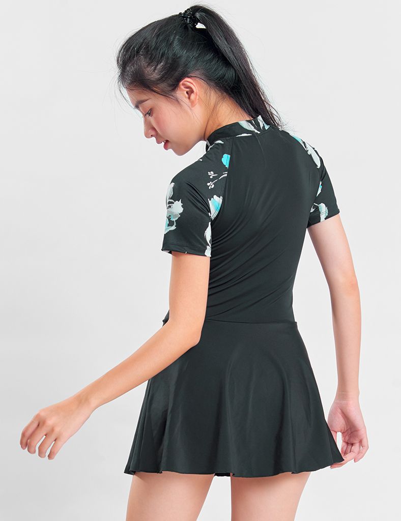  Đồ bơi nữ một mảnh tay ngắn phối hoạ tiết Isla Vista - IVWM029 