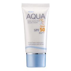 KEM CHỐNG NẮNG DÀNH CHO DA MẶT MISTINE  AQUA BASE SUNSCREAM FACIAL CREAM SPF 50 PA +++