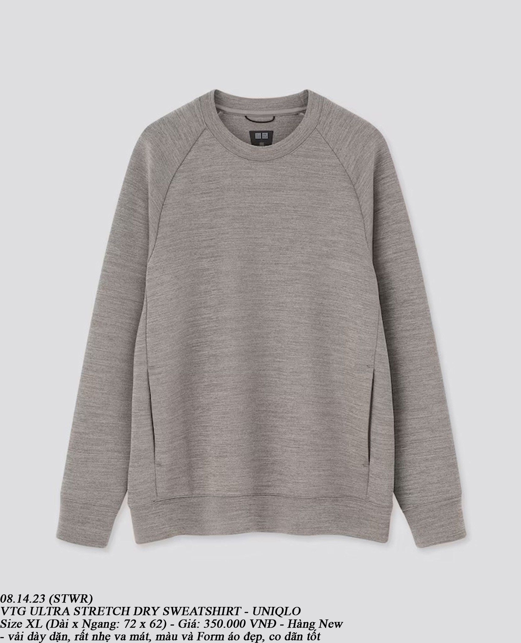  08.14.23 - VTG ULTRA STRETCH DRY SWEATSHIRT - UNIQLO 