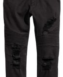  10.07.23 - VTG SKINNY BIKER DENIM PANTS - H&M DIVIDED 