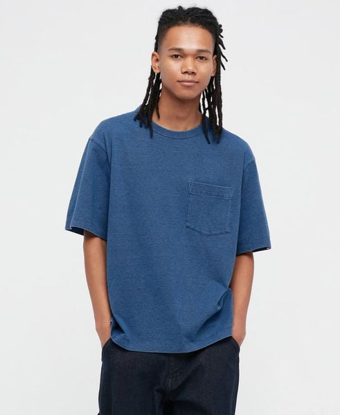  11.17.23 - VTG INDIGO WASH T-SHIRT - UNIQLO 