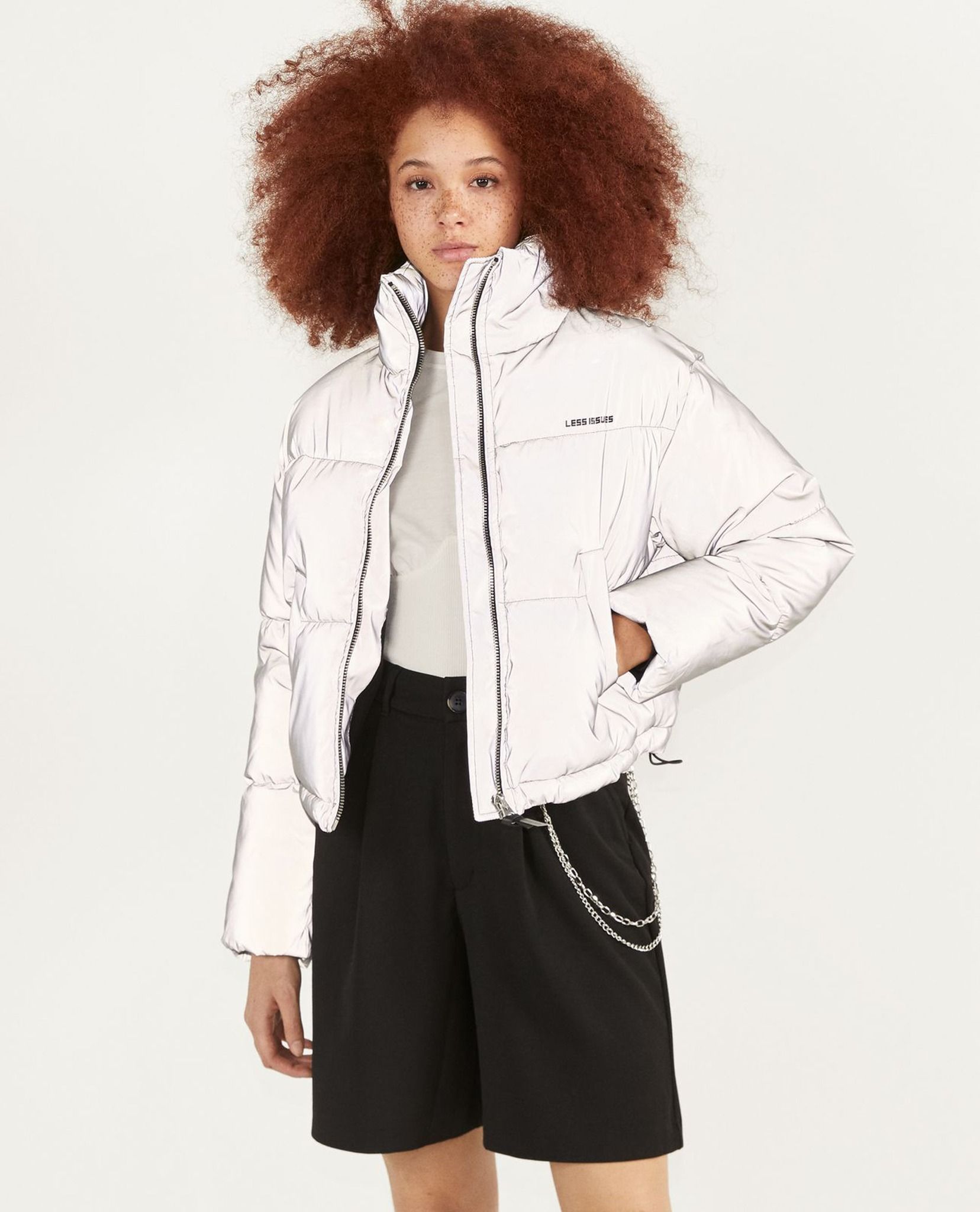 Reflective Jacket Bershka | islamiyyat.com