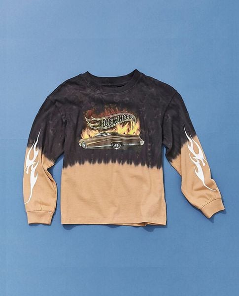  BLEACH DYE LONGSLEEVE SHIRT - FOREVER 21 X HOT WHEEL 2021 