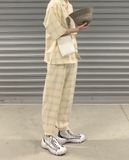  02.13.23 - VTG LINEN CHEF PANTS - GU BY UNIQLO 