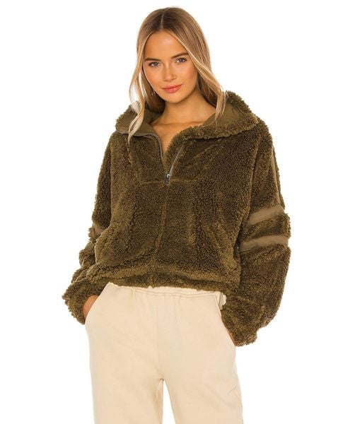  NANTUCKET FLEECE 1/4 ZIP JACKET - FREE PEOPLE 