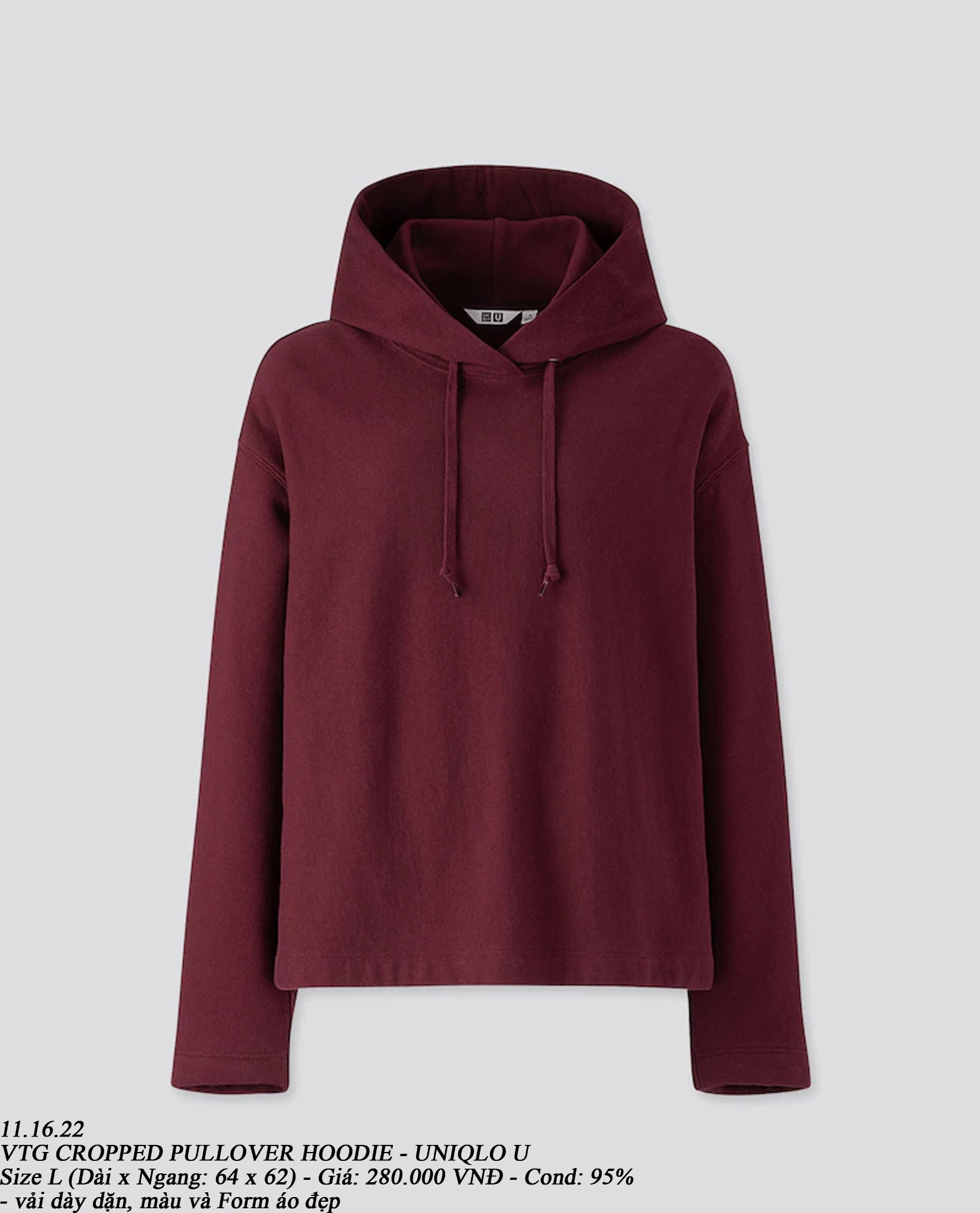 UNIQLO MEN UNIQLO U LONG SLEEVED PULLOVER HOODIE StyleHint #30 UNIQLO MEN UNIQLO U LONG SLEEVED PULLOVER HOODIE StyleHint