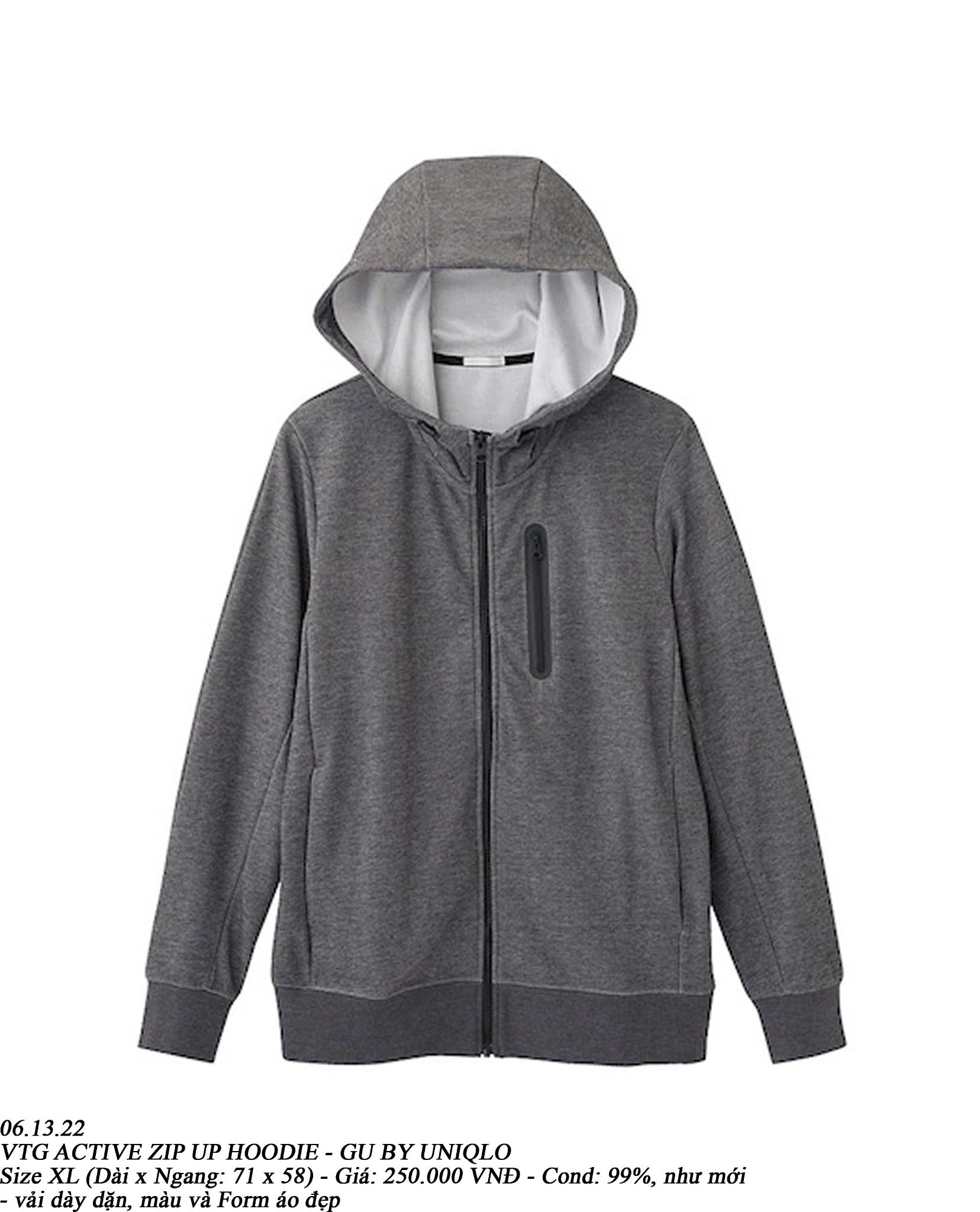 Hoodie Zip Essential In Nổi