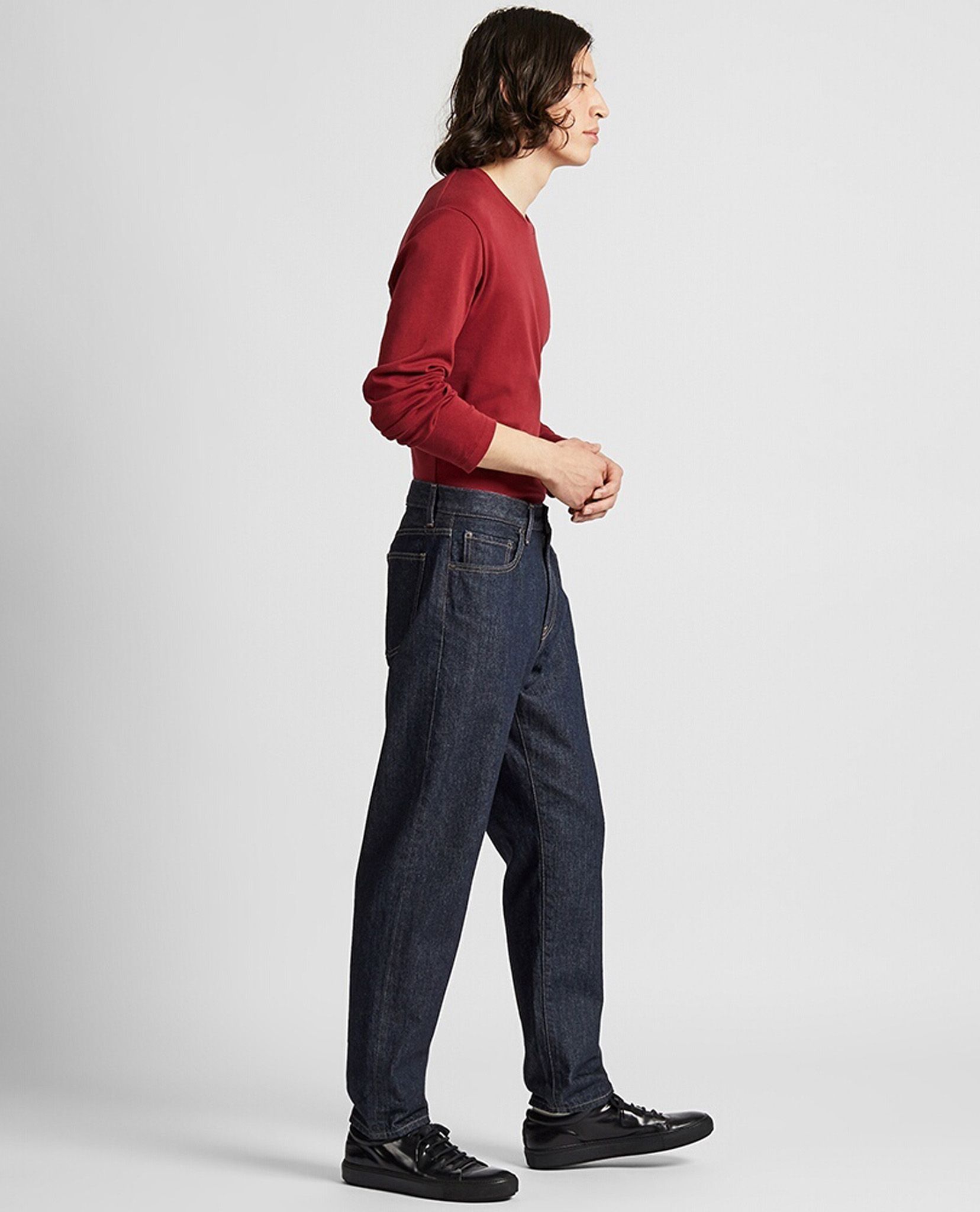 WOMENS RELAXED TAPERED ANKLE JEANS UNIQLO VN #31 WOMENS RELAXED TAPERED ANKLE JEANS UNIQLO VN