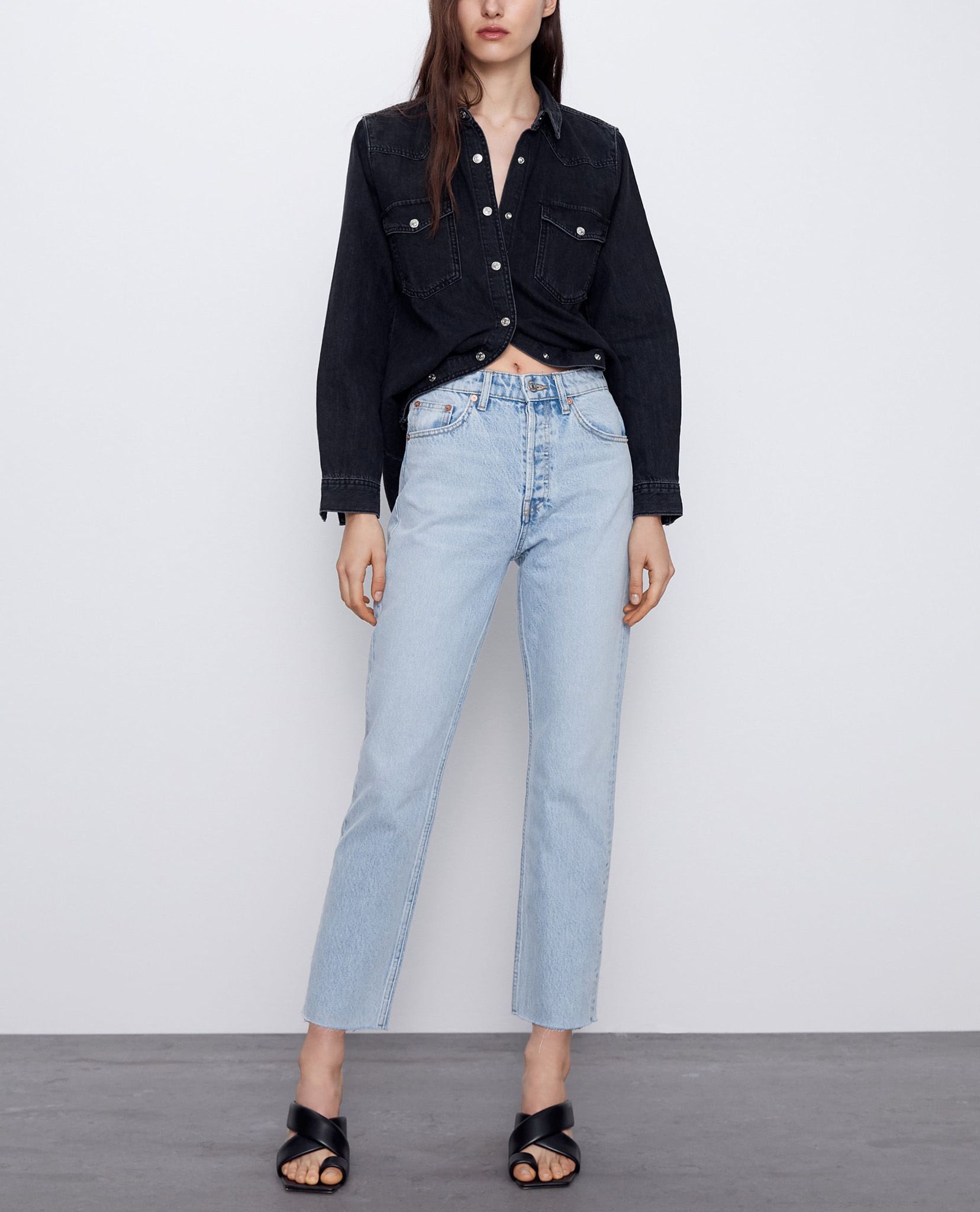  03.03.23 - VTG HI-RISE STRAIGHT-LEG DENIM PANTS - ZARA 