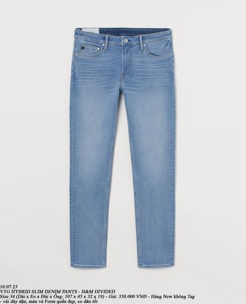  10.07.23 - VTG HYBRID SLIM DENIM PANTS - H&M DIVIDED 