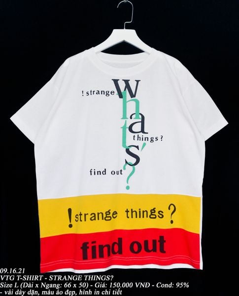  09.16.21 - VTG T-SHIRT - STRANGE THINGS? 