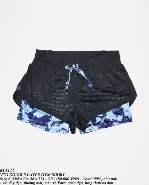  04.24.22 - VTG DOUBLE LAYER GYM SHORT 