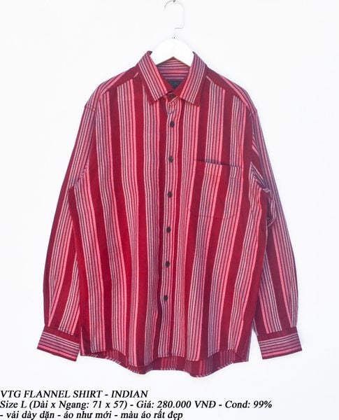  VTG Flannel Shirt - INDIAN 