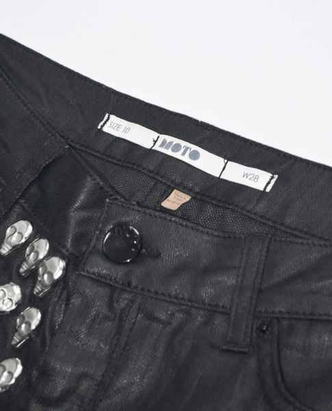  04.24.22 - VTG WAXED MINI SHORT - MOTO TOPSHOP 