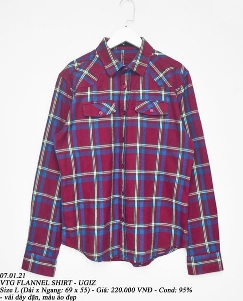  07.01.21 - VTG FLANNEL SHIRT - UGIZ 