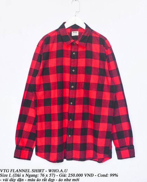  VTG Flannel Shirt - WHO.A.U 