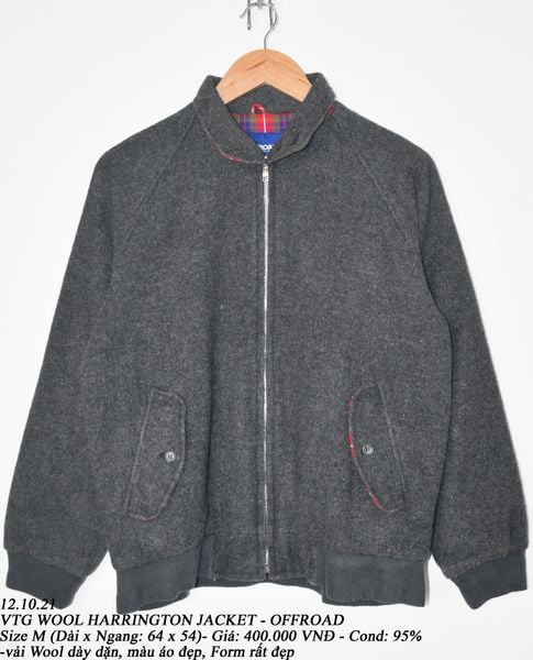  12.10.21 - VTG WOOL HARRINGTON JACKET - OFFROAD 