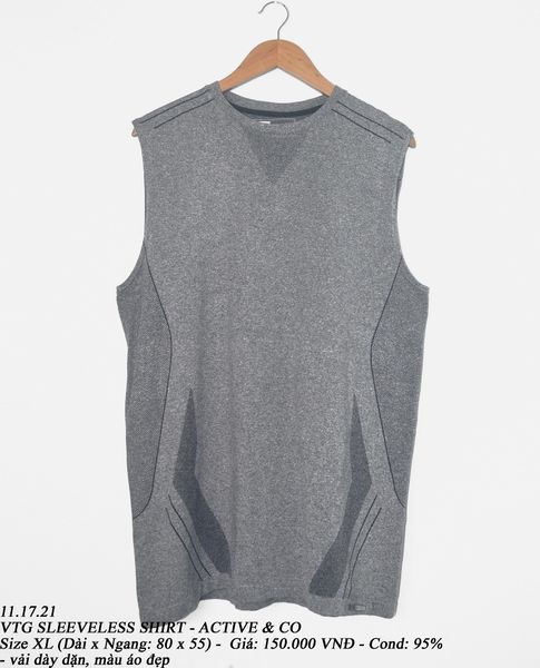  11.17.21 - VTG SLEEVELESS SHIRT - ACTIVE & CO 