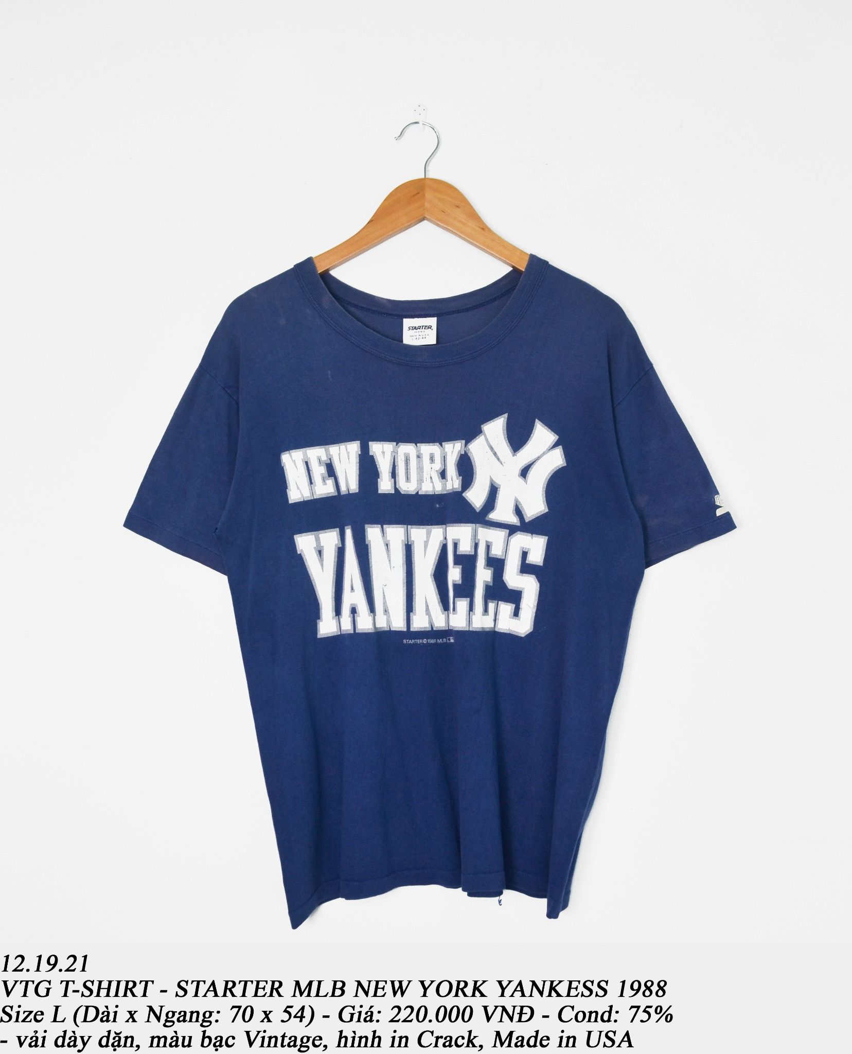 Áo nỉ MLB Common Basic Long Sleeve TShirt New York Yankees 31TSB604150L