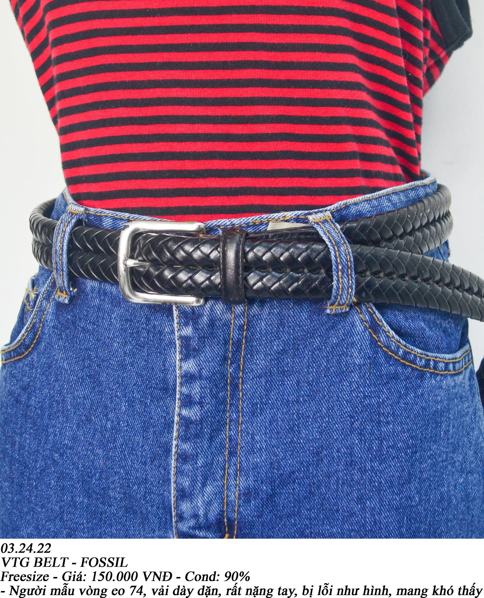  - VTG BELT - FOSSIL – Breakdalaww - Vintage Streetwear