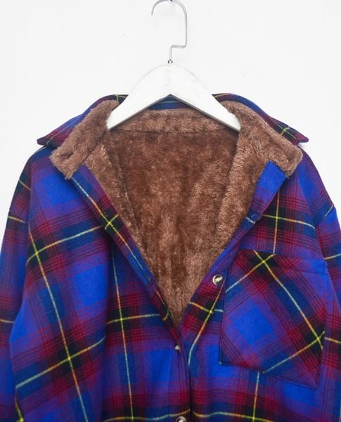  VTG Sherpa Lined Flannel Jacket 