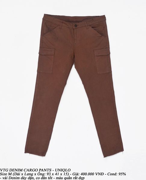  VTG Denim Cargo Pants - UNIQLO 