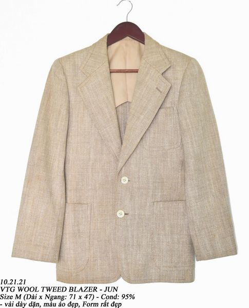  10.21.21 - VTG WOOL TWEED BLAZER SET - JUN 