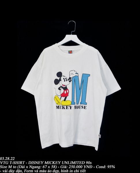  03.28.22 - VTG T-SHIRT - DISNEY MICKEY UNLIMITED 90s 