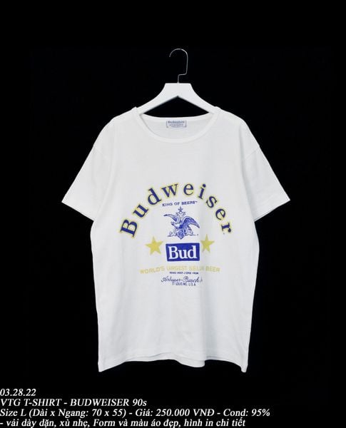  03.28.22 - VTG T-SHIRT - BUDWEISER 90s 