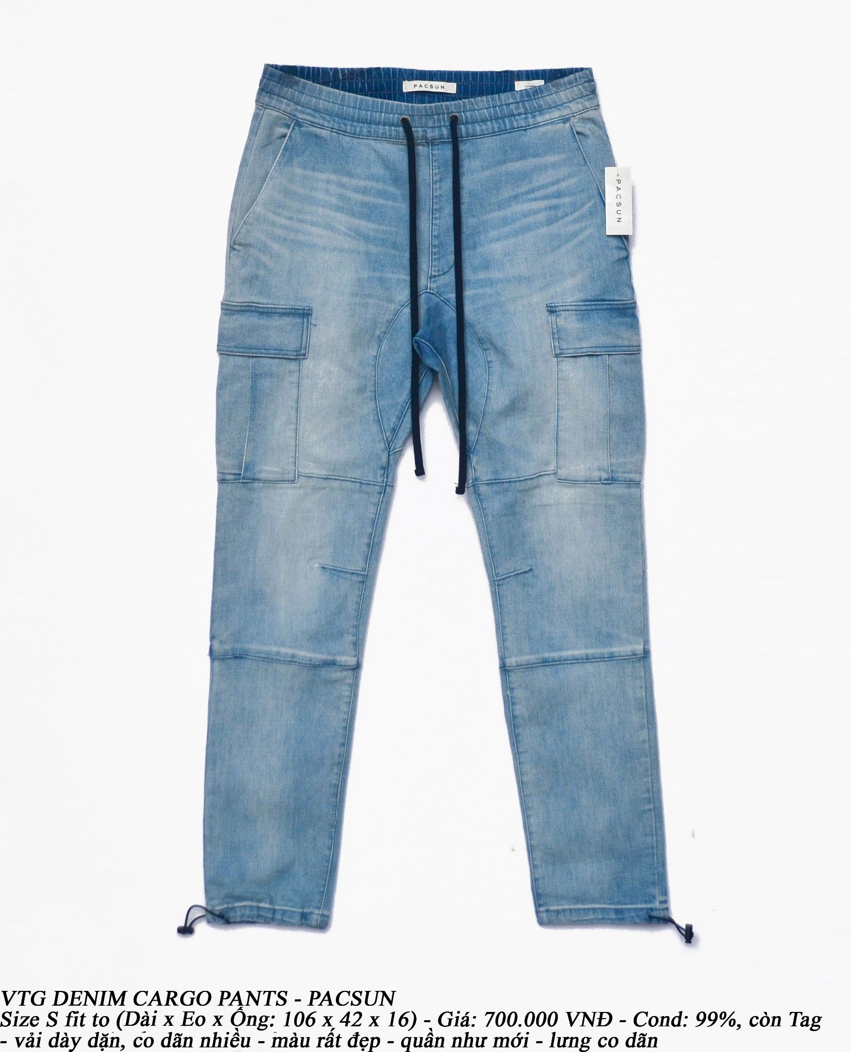 VTG Denim Cargo Pants PACSUN Breakdalaww Vintage Streetwear