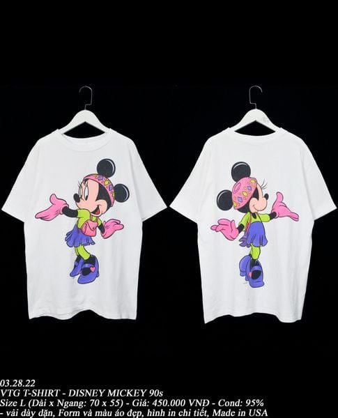  03.28.22 - VTG T-SHIRT - DISNEY MICKEY 90s 