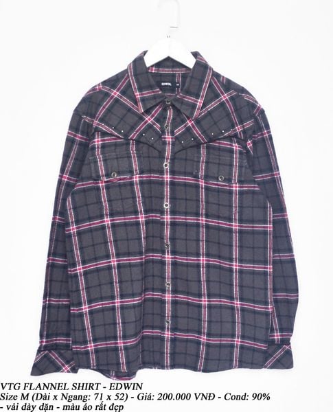  VTG Flannel Shirt - EDWIN 