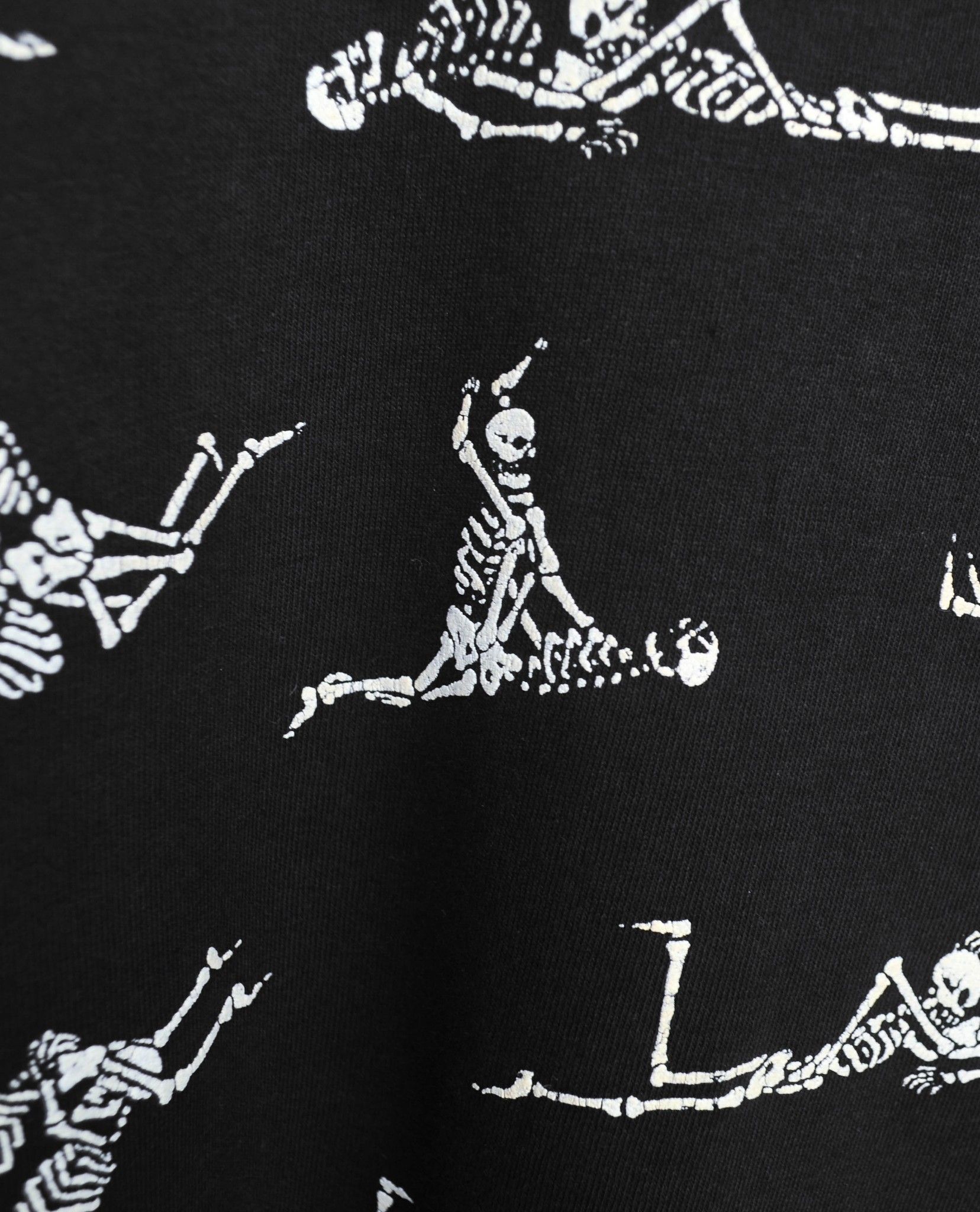 VTG T-Shirt - FASHION VICTIM 1990 - SKELETON BONES SEX POSITIONS