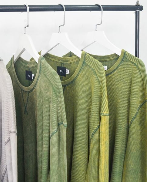  WASH WAFFLE LONGSLEEVE SHIRT - BDG 