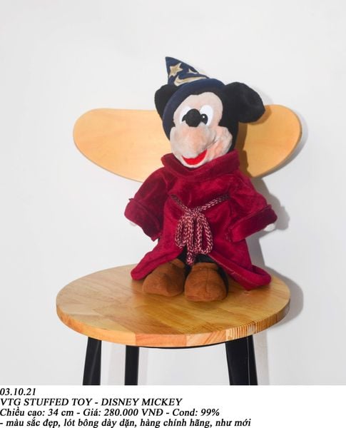  03.10.21 - VTG STUFFED TOY - DISNEY MICKEY 