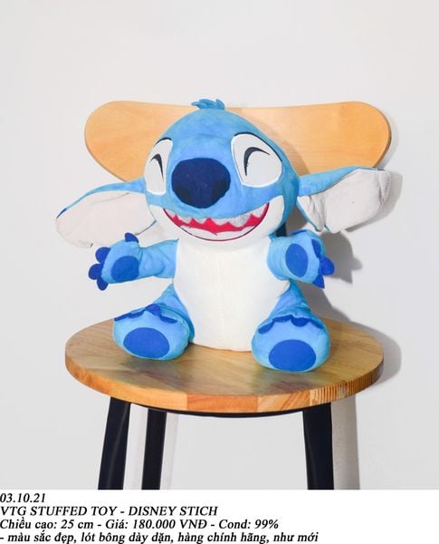  03.10.21 - VTG STUFFED TOY - DISNEY STICH 