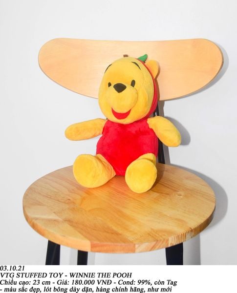  03.10.21 - VTG STUFFED TOY - WINNIE THE POOH 