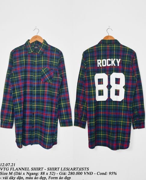  12.07.21 - VTG FLANNEL SHIRT - SHIRT LES(ART)ISTS 