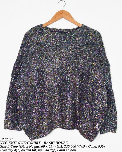  12.06.21 - VTG KNIT SWEATSHIRT - BASIC HOUSE 